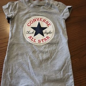 Converse Gray Onesie Size 3 months